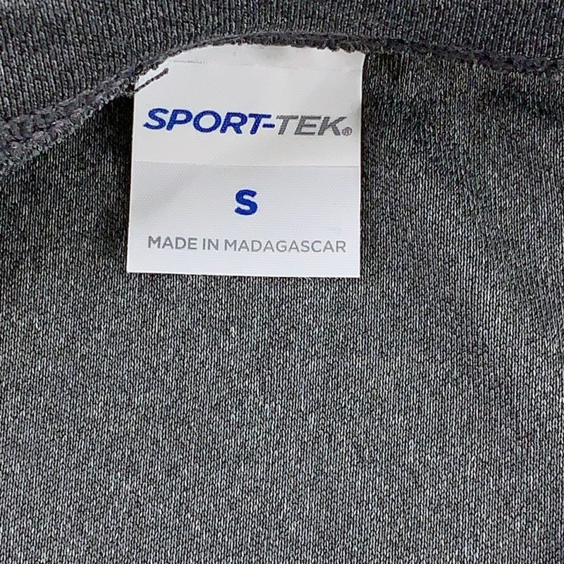 Sport Tek Men's Size Small Charcoal Short Sleeve Crew Neck Posi Charge Tee ST350 gallery