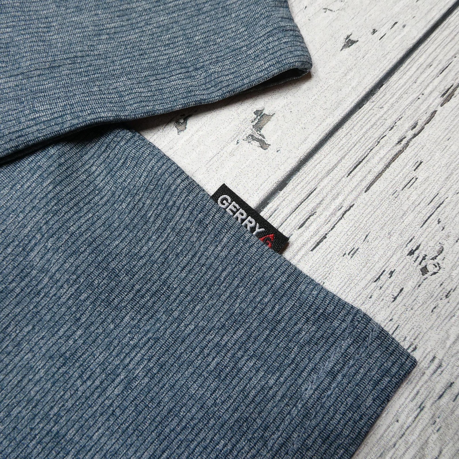 Gerry Pullover Mens Extra Large Blue Heather Long Sleeve Quarter Zip Stretch gallery