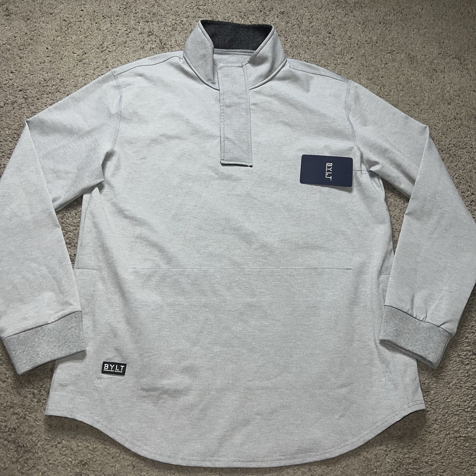 BYLT Premium Basics Elite Fairway Pullover Mens Medium Quarter Zip Golf gallery