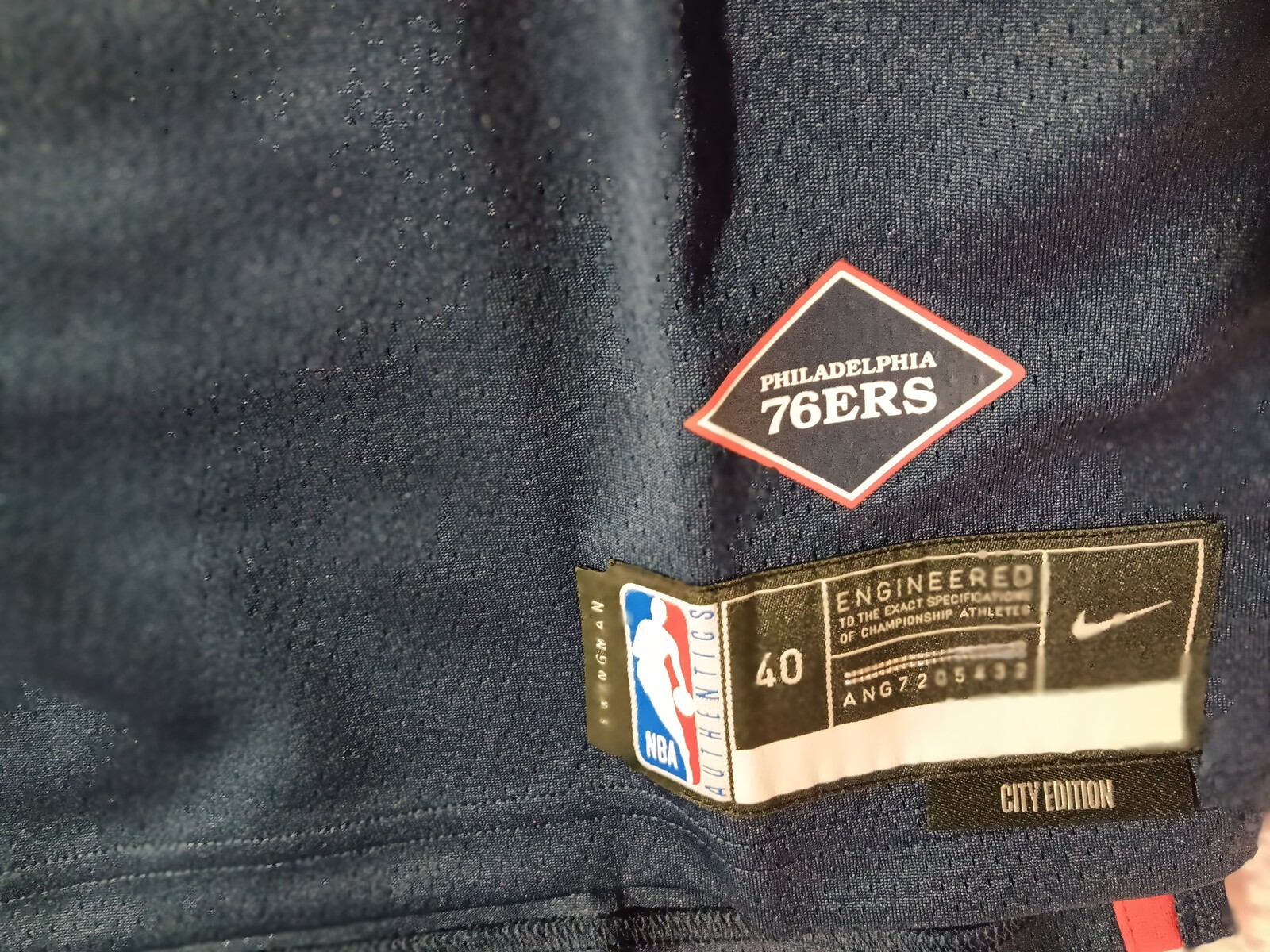 Nike Philadelphia 76ers City Edition NBA Basketball Jersey Size 40 (S) gallery