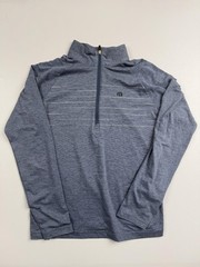 TravisMathew Pullover Mens Small Blue Quarter Zip Stripe Golf Performance Top