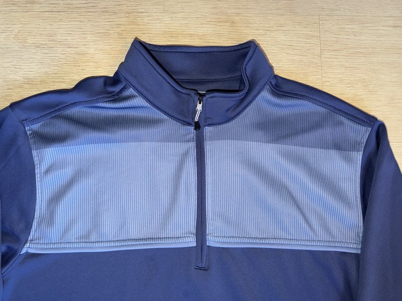 Bolle Golf Men’s 1/4 Zip Pullover Size 2XL XXL Colorblock Blue Performance Bollé gallery