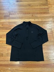 Patagonia Capilene 3 Mid Weight Black 1/4 Quarter Zip Polartec Pullover Men XL