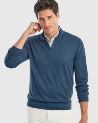 johnnie-O Reflex PREP-FORMANCE 1/4 Zip Pullover Blue Lake Size LARGE