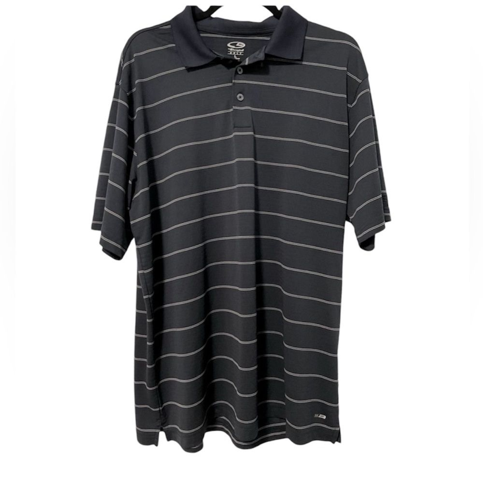 C9 By Champion Duo Dry Navy Blue Golf Polo Short Sleeve Shirt Size Large gallery