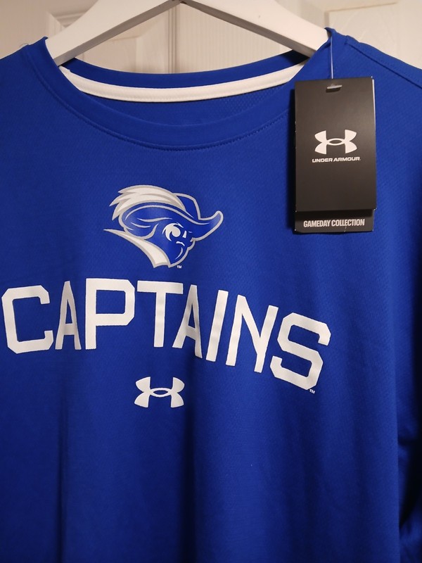 Under ARMOUR CNU Christopher Newport Captains TOP SHIRT LONGSLEEVE SZ.2 XL gallery