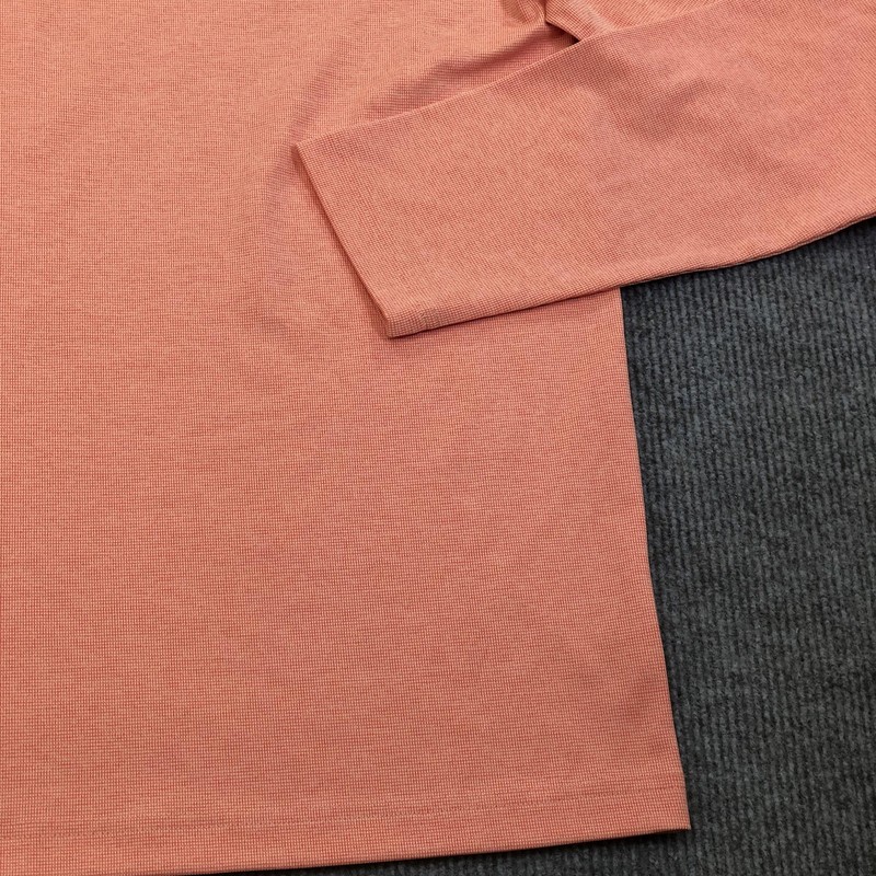 Nautica Pullover Mens Medium Orange Long Sleeve 1/4 Zip Performance Knit Top gallery