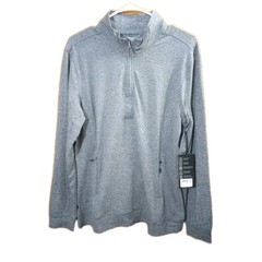 7 Diamonds Core Performance Pullover Men’s Sz S NWT 1/4 Zip Gray Stretch $109
