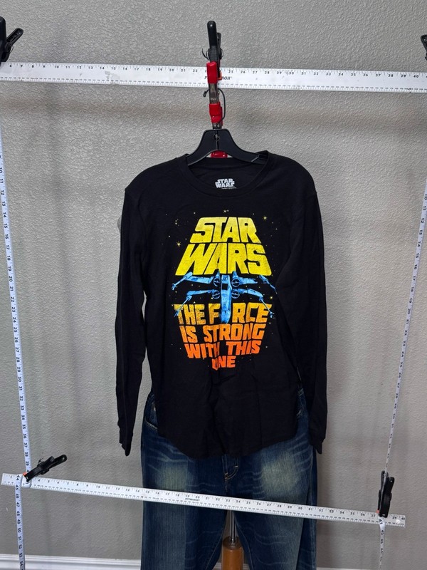 Star Wars The Force Is Striong With This One LONG SLEEVE SHIRT SmalL S gallery