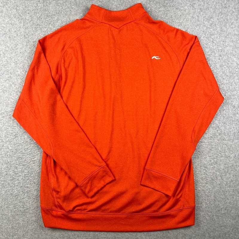 KJUS Keano Half Zip Pullover Golf Stretch Mens 54 XL Orange Performance gallery