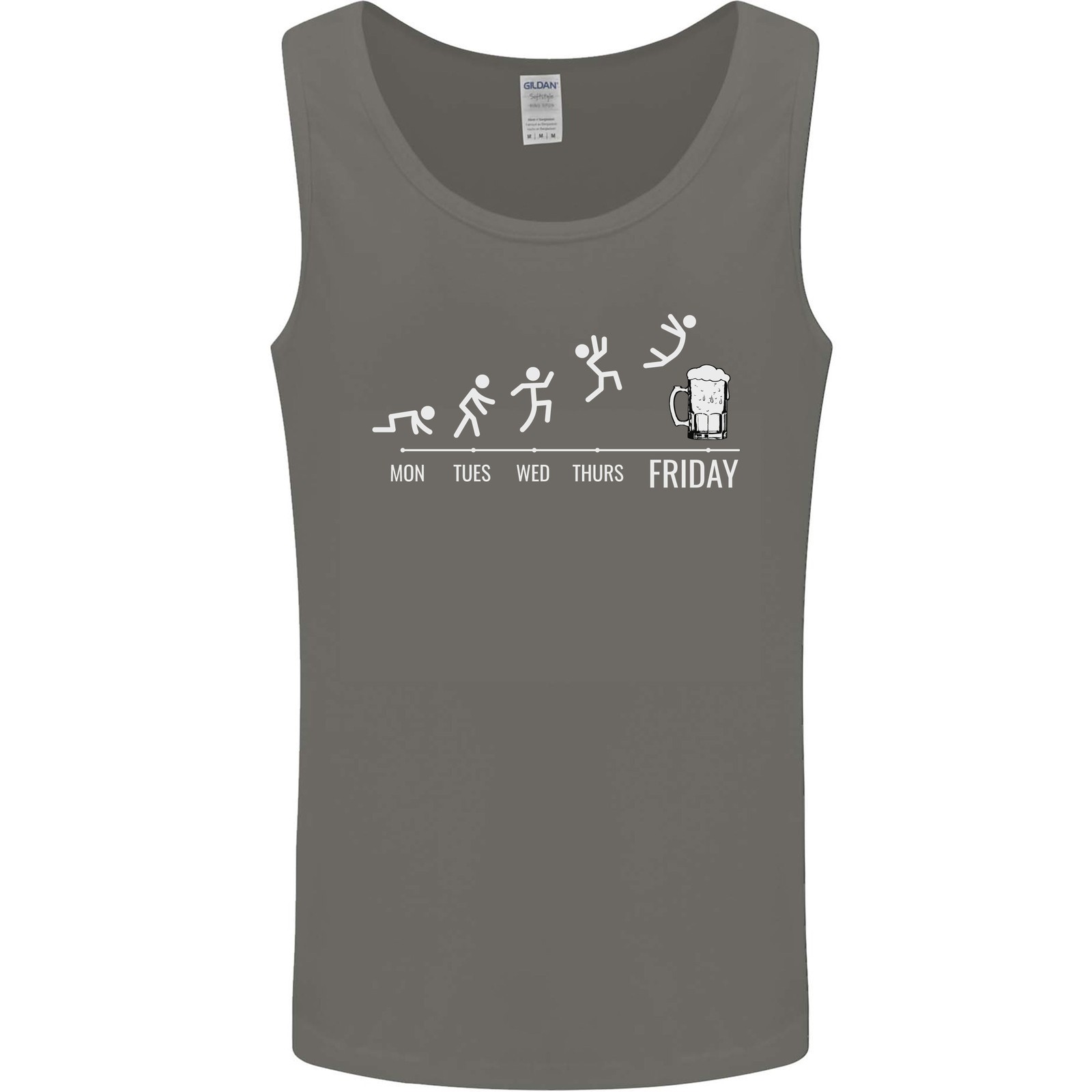 Week to Friday Weekend Beer Funny Alcohol Mens Vest Tank Top gallery