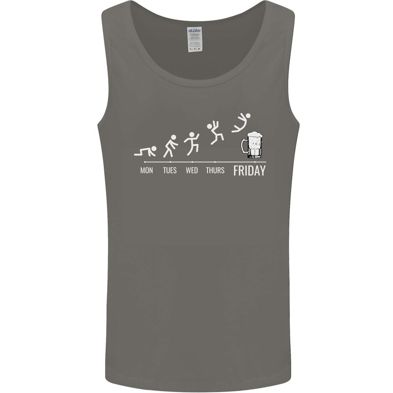 Week to Friday Weekend Beer Funny Alcohol Mens Vest Tank Top gallery