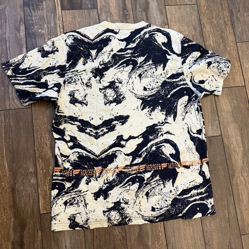 Fabletics Men’s Short Sleeve Tee Shirt Black And White Tie Dye Size XXL gallery