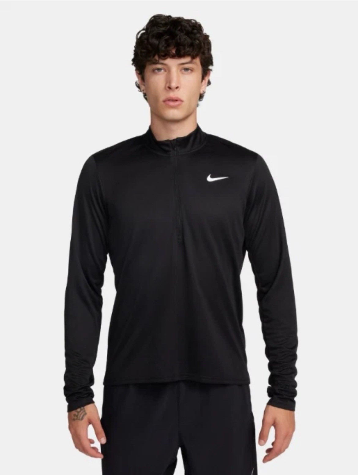 Nike Dri Fit Pacer Half Zip Long Sleeve Track Top Black Size 2XL FQ2494 010 gallery