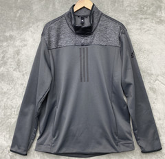 Adidas Gray/Black Climawarm 1/4 Zip Pullover – Men’s XL – Style #FN5538