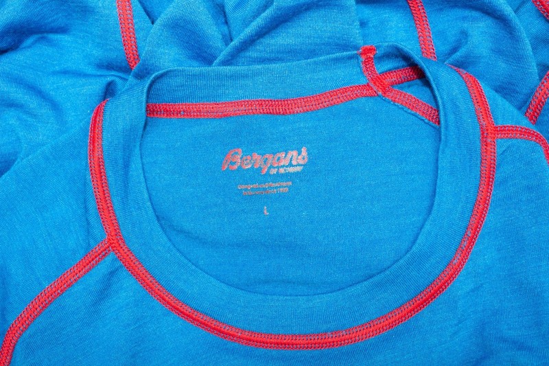 Bergans Merino Base Layer Top Men's Long Sleeve 70% Wool Thermo Blue Skiing L gallery