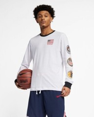 Nike Paul George PG X NASA Men’s Long Sleeve Shirt White Size: Large
