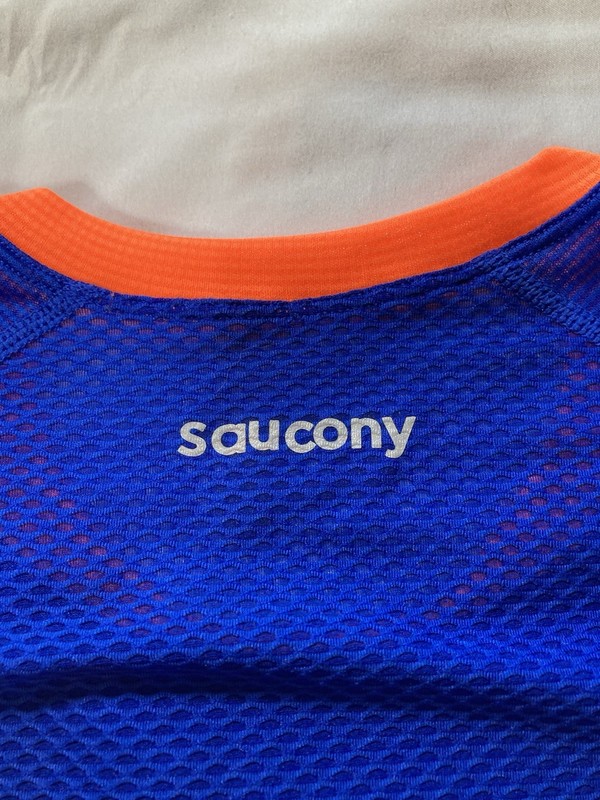 Saucony Men’s Running Shirt Small Blue Moisture Wicking NWT Athletic Tee gallery