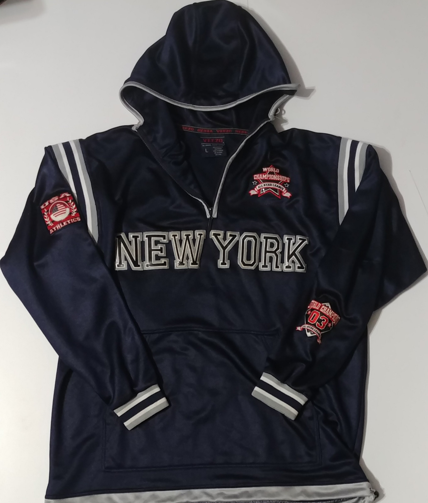 Veezo New York World Championships All Star League Hoodie Pullover Jacket L gallery