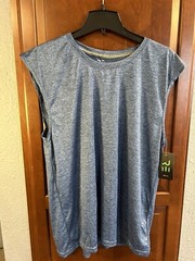 Real Essentials Tank Top Shirt Men’s X-Large Blue Microfiber Gym Running Active