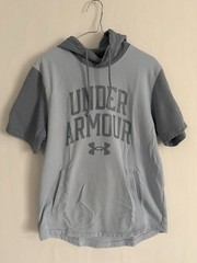 Under Armour Men’s Rival Terry Clrblk Short Sleeve Sweater Hooded Hoodie M