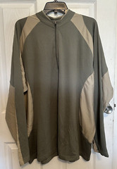 Men’s Wolverine Hydrovent 1/2 zip kahki pullover xl