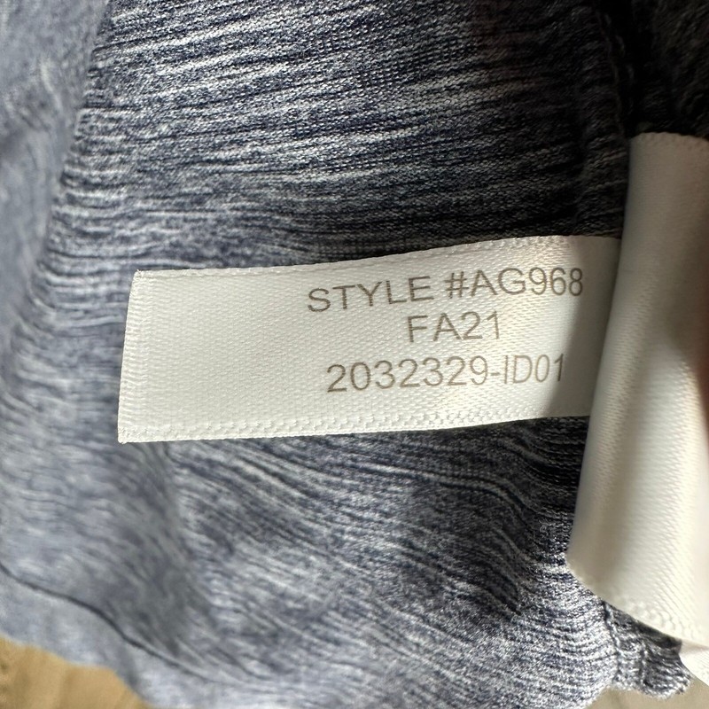 J.Crew Performance Pullover 1/4 Zip Activewear Long Sleeve Heathered Blue XL gallery