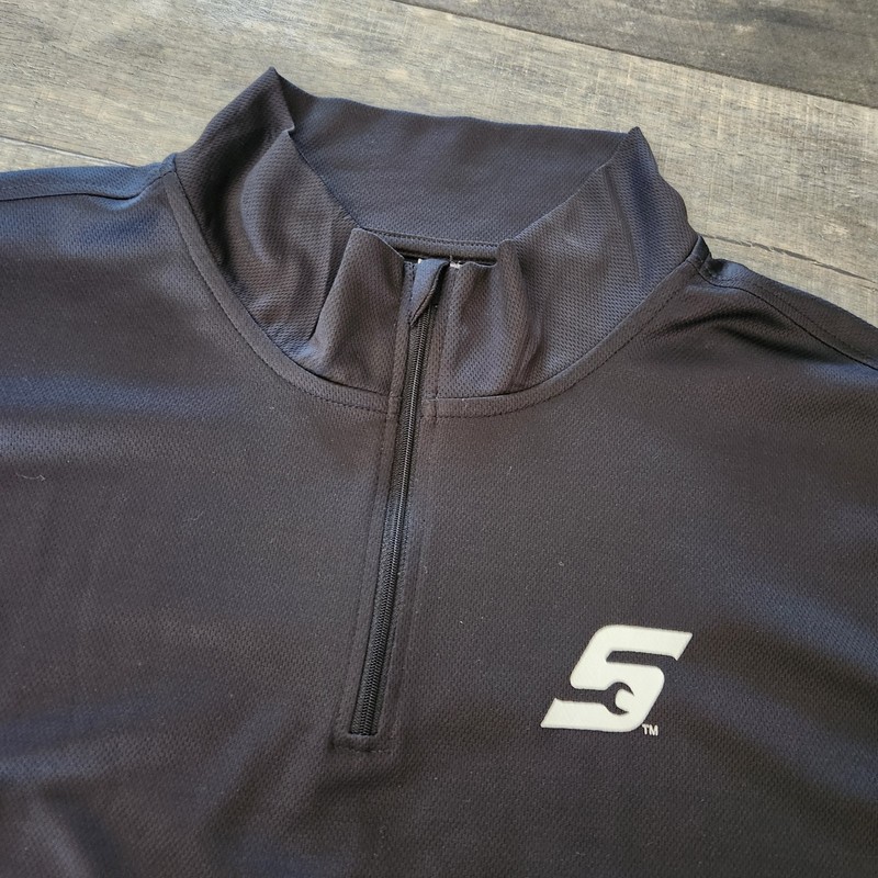 Snap-On Tools 1/4 Zip Pullover Mens XL Black Performance Lightweight gallery