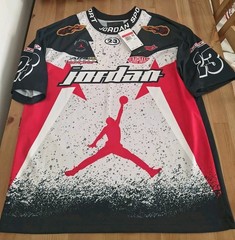 NWT Air Jordan Motorsport Racing Cement 23 Sports Oversize Jersey Size Men Large