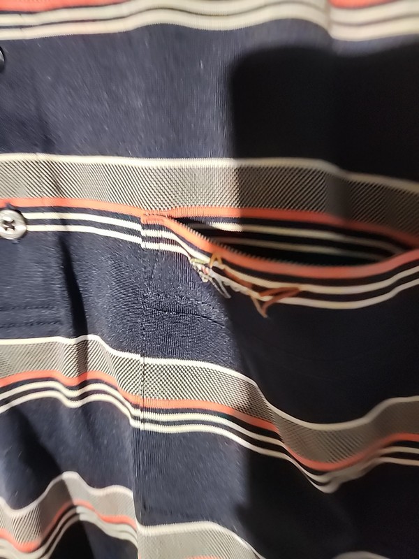 Greg Norman Striped Golf Polo Shirt For Tasso Elba Mens L Lightweight Polyeste gallery