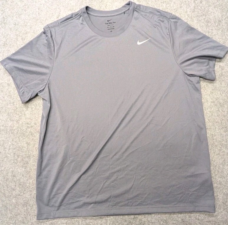 Nike Dri-FIT The Nike Tee Shirt Men’s 2XL Gray Training Legend Swoosh AR6029