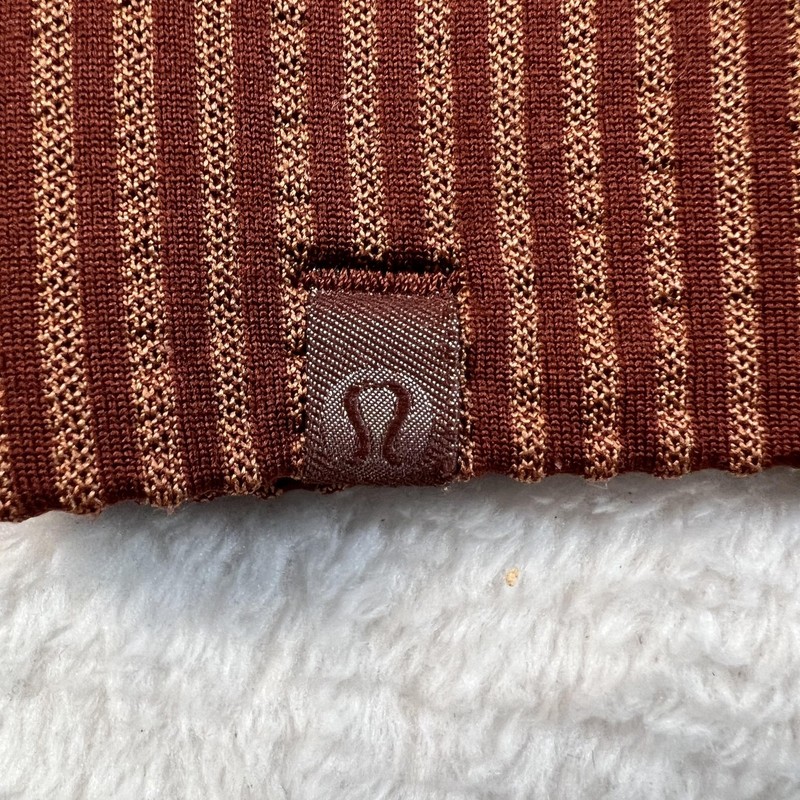 Lululemon Rest Less Engineered Warmth Mens XS Brown Long Sleeve Running Base gallery