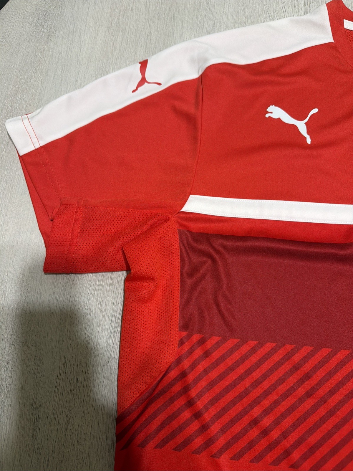 Puma Mens Drycell Training Shirt Red Sport Performance Tee Size XXL Men’s gallery