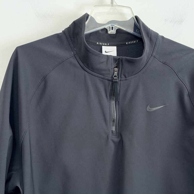 Nike Golf Victory Half Zip Jacket XL Black Long Sleeve Active Windbreaker Mens gallery