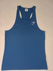 Gymshark Training Tank Top Small Mens Navy Blue Sleeveless Athletic Gym Workout