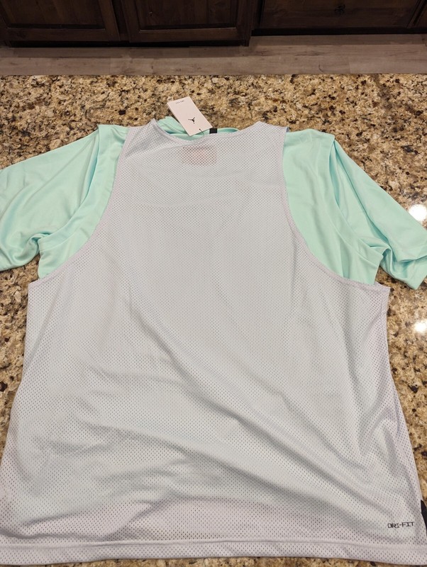 Nike Jordan Dri-FIT Statement 3-in-1 Look Shirt DM1831-379 White Mint GRN XL gallery