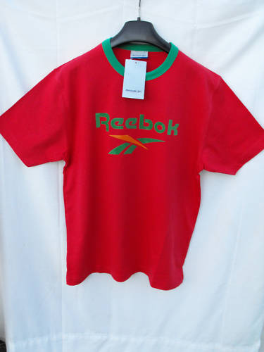 BNWT Mens Sz Medium Smart Red Classic Reebok Short Sleeve T Shirt RRP $50 gallery