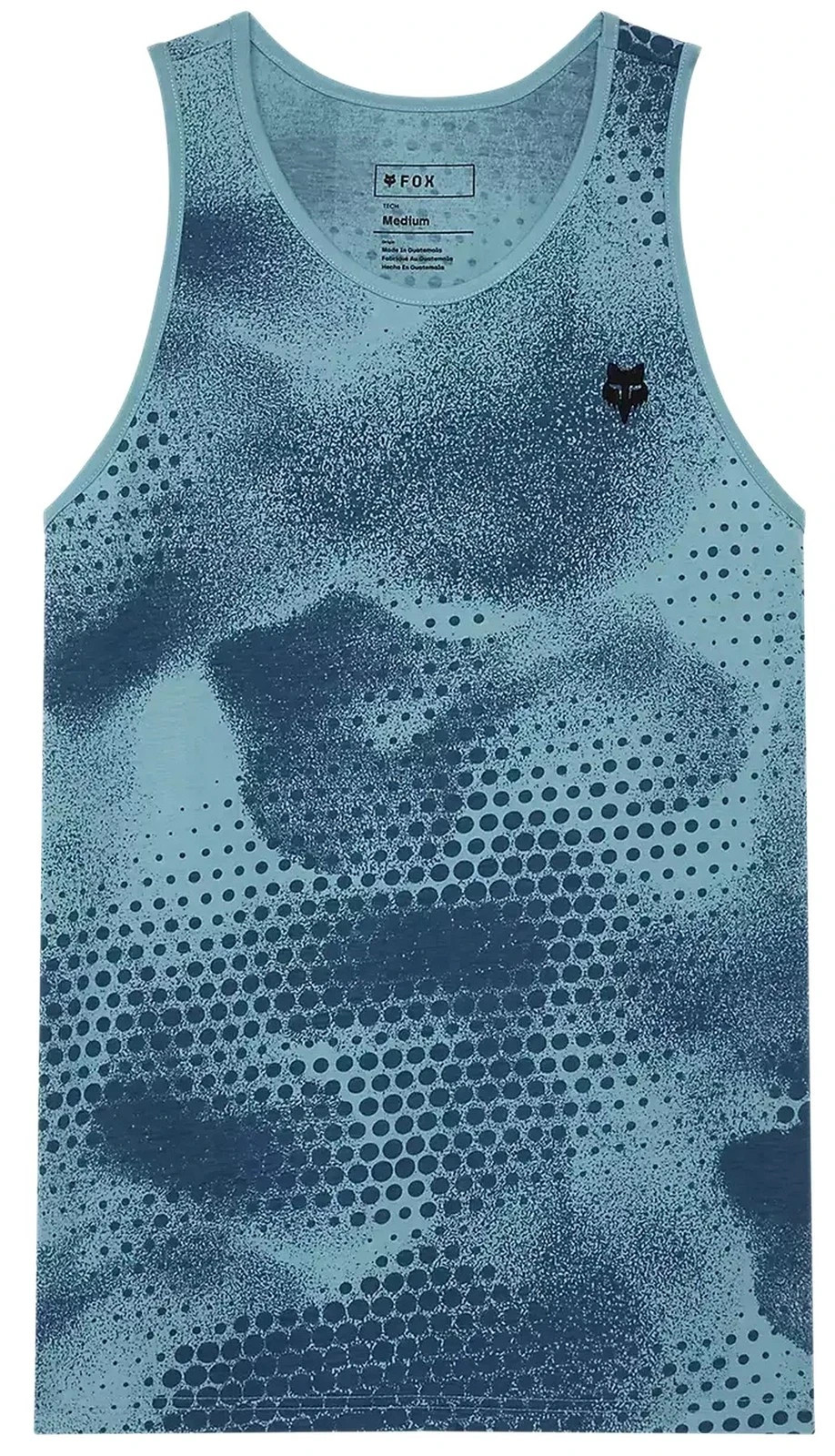 Fox Racing Men's AOP Tech Tank Top Blue Motorcycle Logo Shirt Adult Size M gallery