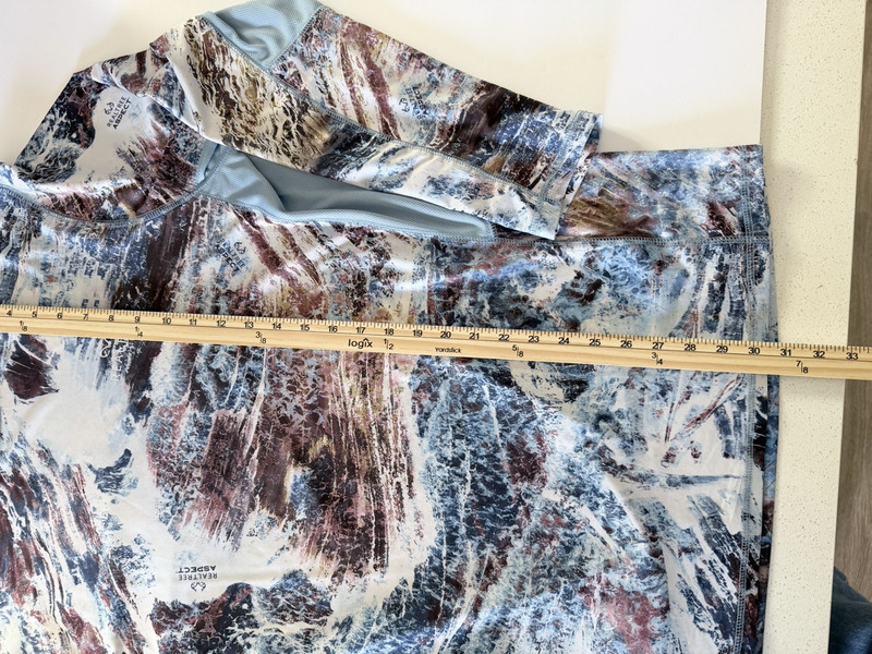 Realtree Fishing Aspect LongSleeve Shirt Camo Blue Mens Size XL White Brown Blue gallery