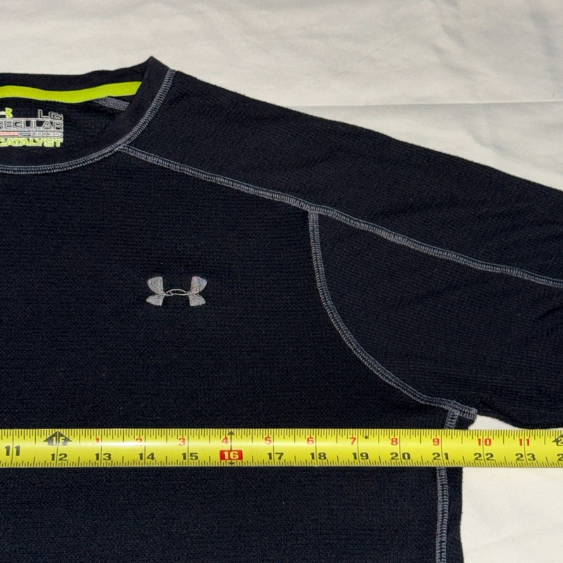 Under Armour All Season Gear Mens L Base Layer Thermal Waffle Catalyst Shirt gallery