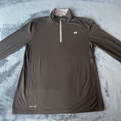 Russell Dri-Power 360 1/4 Athletic Training Fit Long Sleeve Pullover Shirt Med