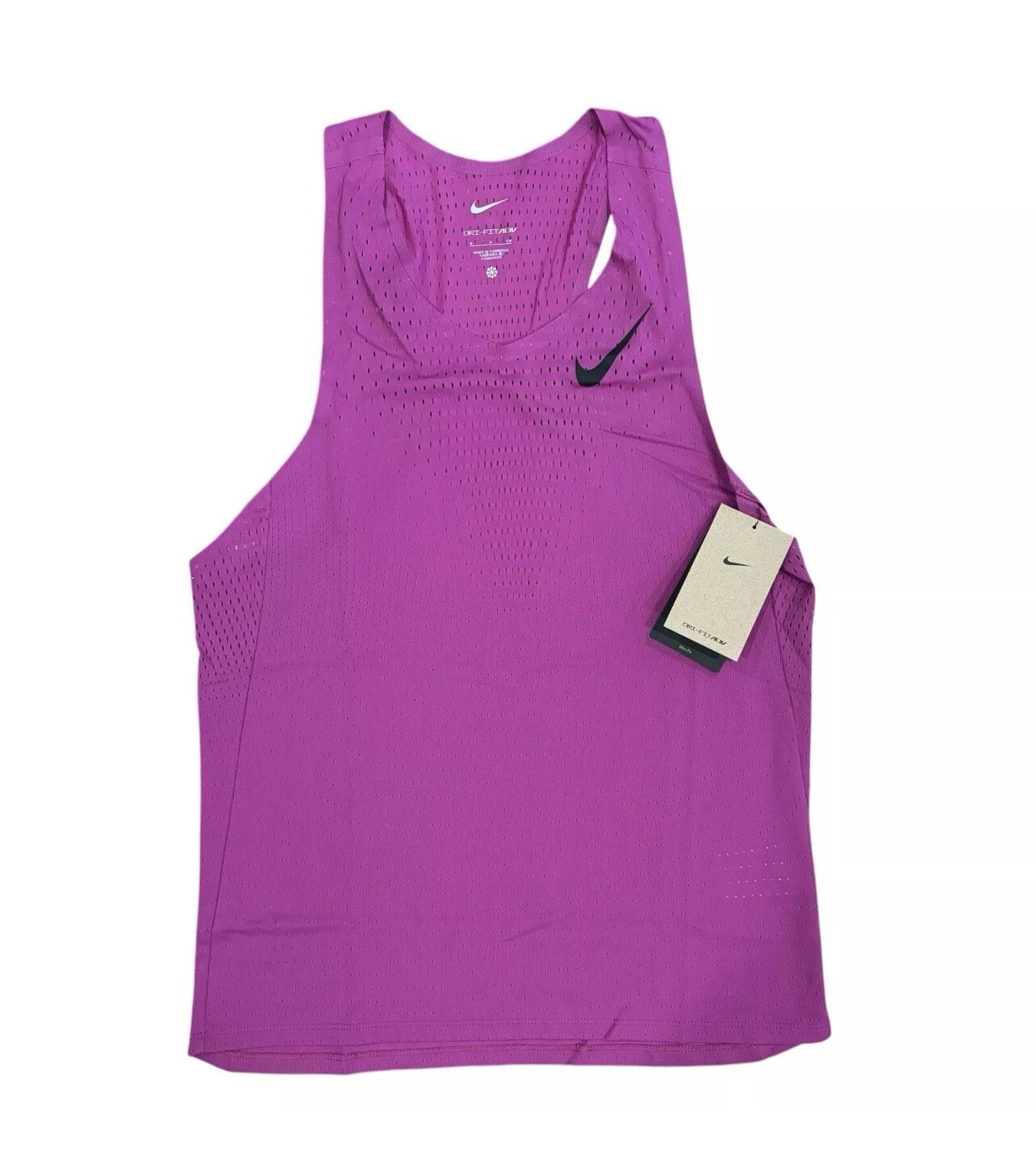 Nike Men’s Sz S Aeroswift Dri-Fit ADV Fuchsia Training Singlet FN4231-518 gallery