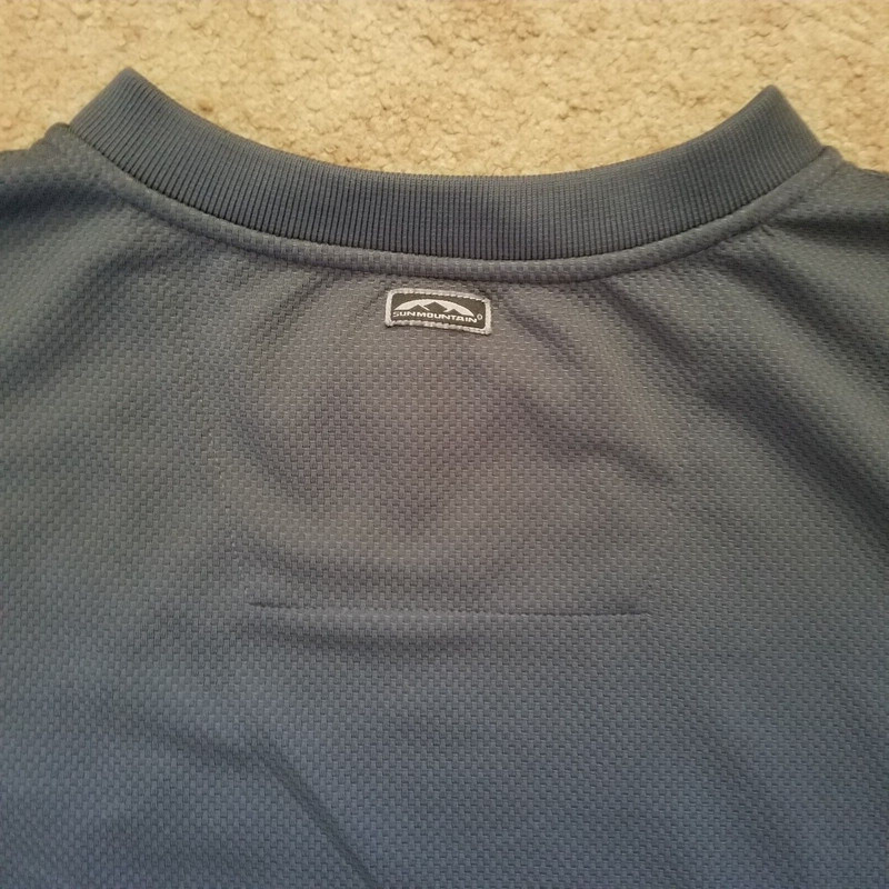 Sun Mountain Outerwear Mens Long Sleeve Athletic Golf Shirt Dark Gray Size L gallery