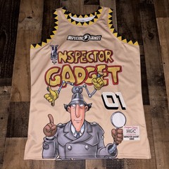 Inspector Gadget Headgear Classics Jersey Mens Large Brown Basketball Nostalgia