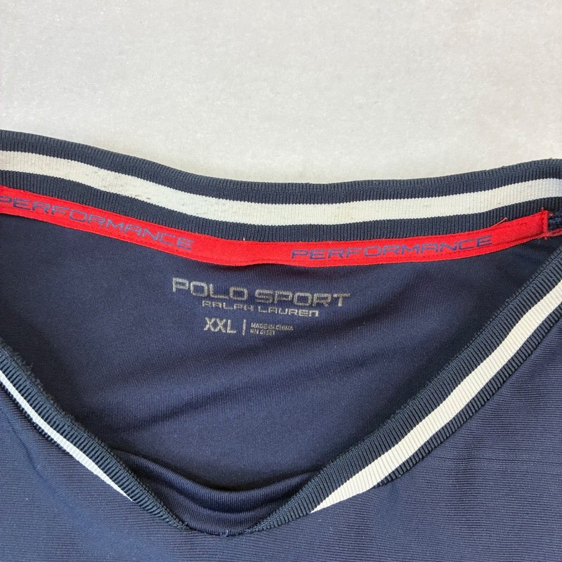 Polo Sport Ralph Lauren Jersey Mens XXL Navy USA Performance Long Sleeve V-Neck gallery