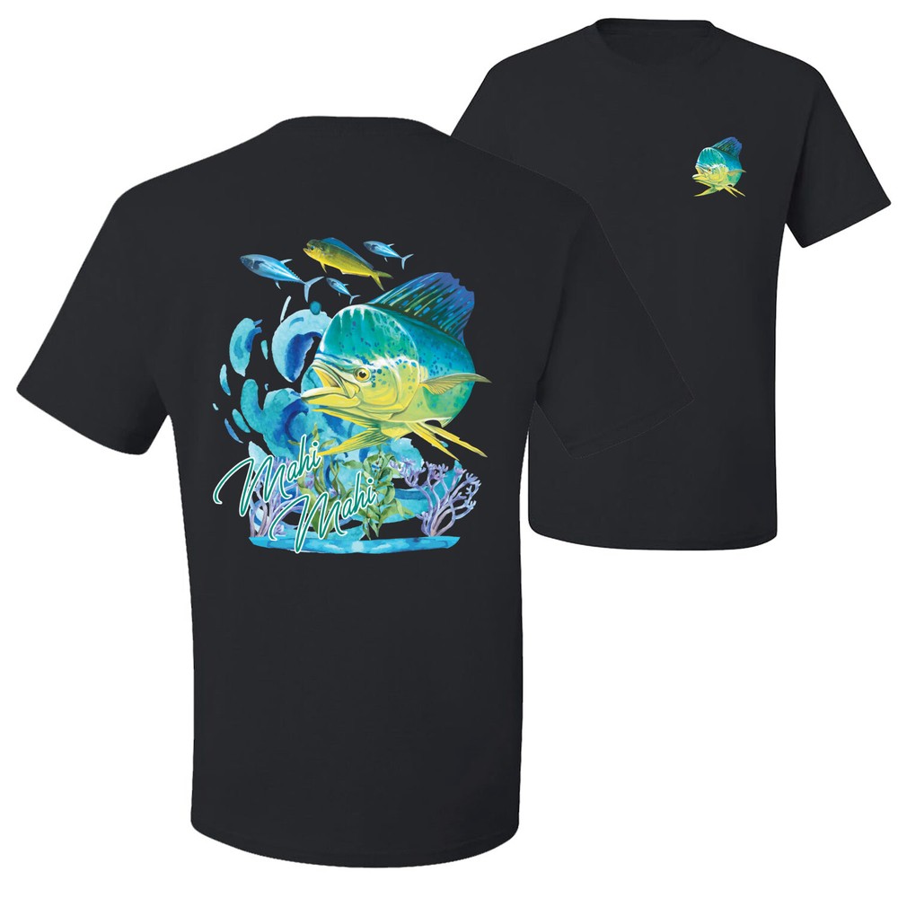 Classic Fresh Mahi Classic Nautical Fish Graphic Men Tshirt