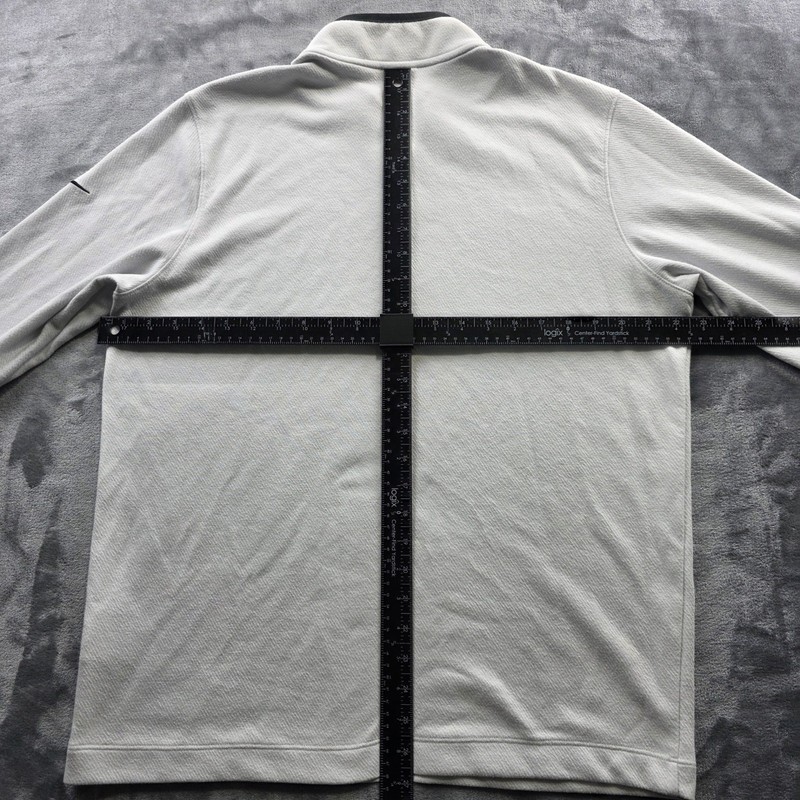 Nike Quarter Zip Pullover Large Gray Mens Regular Fit Polyester Dri-FIT Athletic gallery
