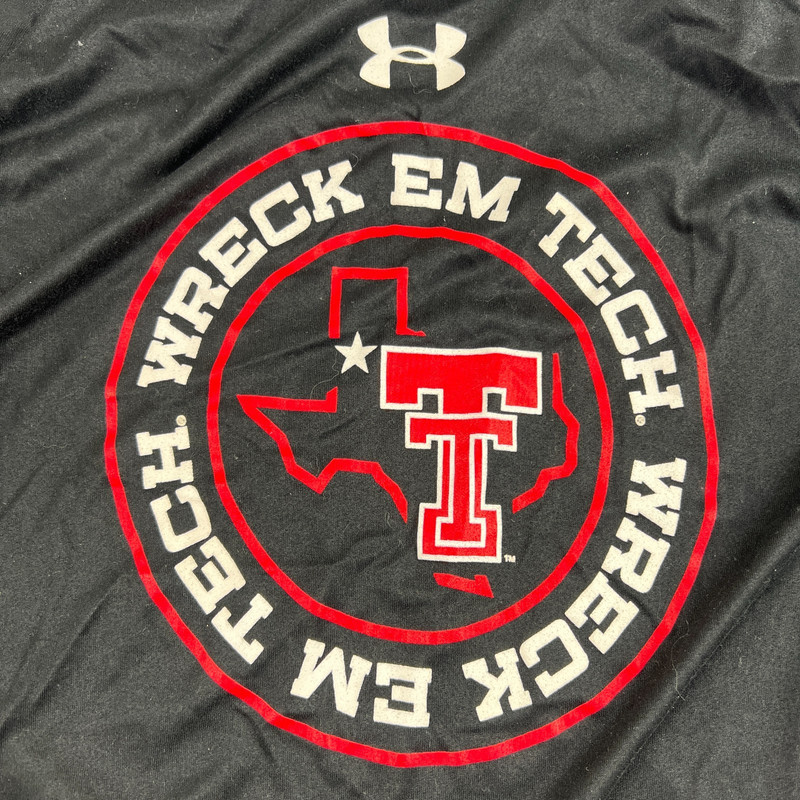 Under Armour Texas Tech Wreck Em Tech Tee Black LG (41") Mens Performance Shirt gallery