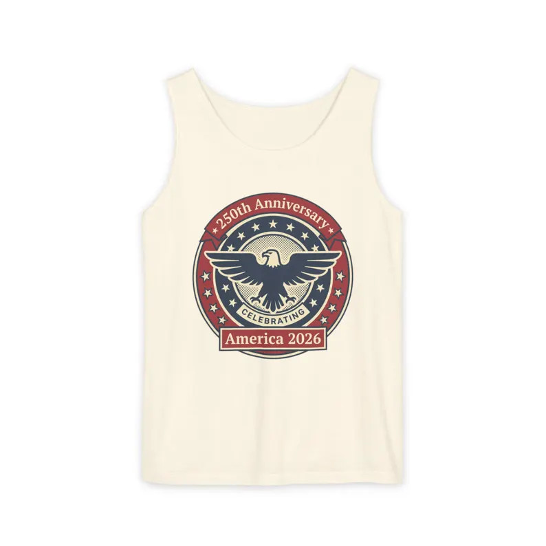 USA 250th Anniversary Eagle Emblem Patriotic Tank Top gallery