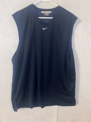Vintage Nike Sleeveless Mesh Shirt Silver Gray Tag Blue Center Swoosh Men’s XL